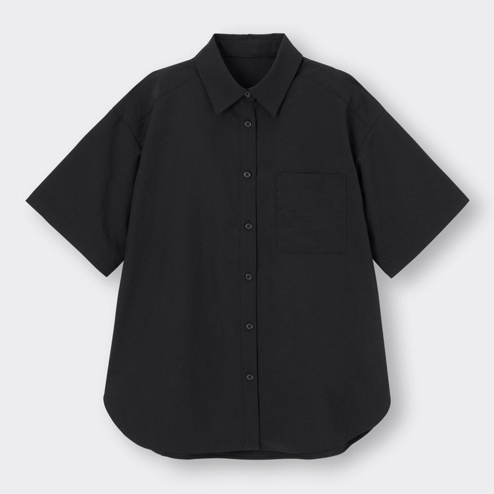 （GU）オーバーサイズシャツ(5分袖)