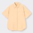 オーバーサイズシャツ(5分袖)-LIGHT ORANGE