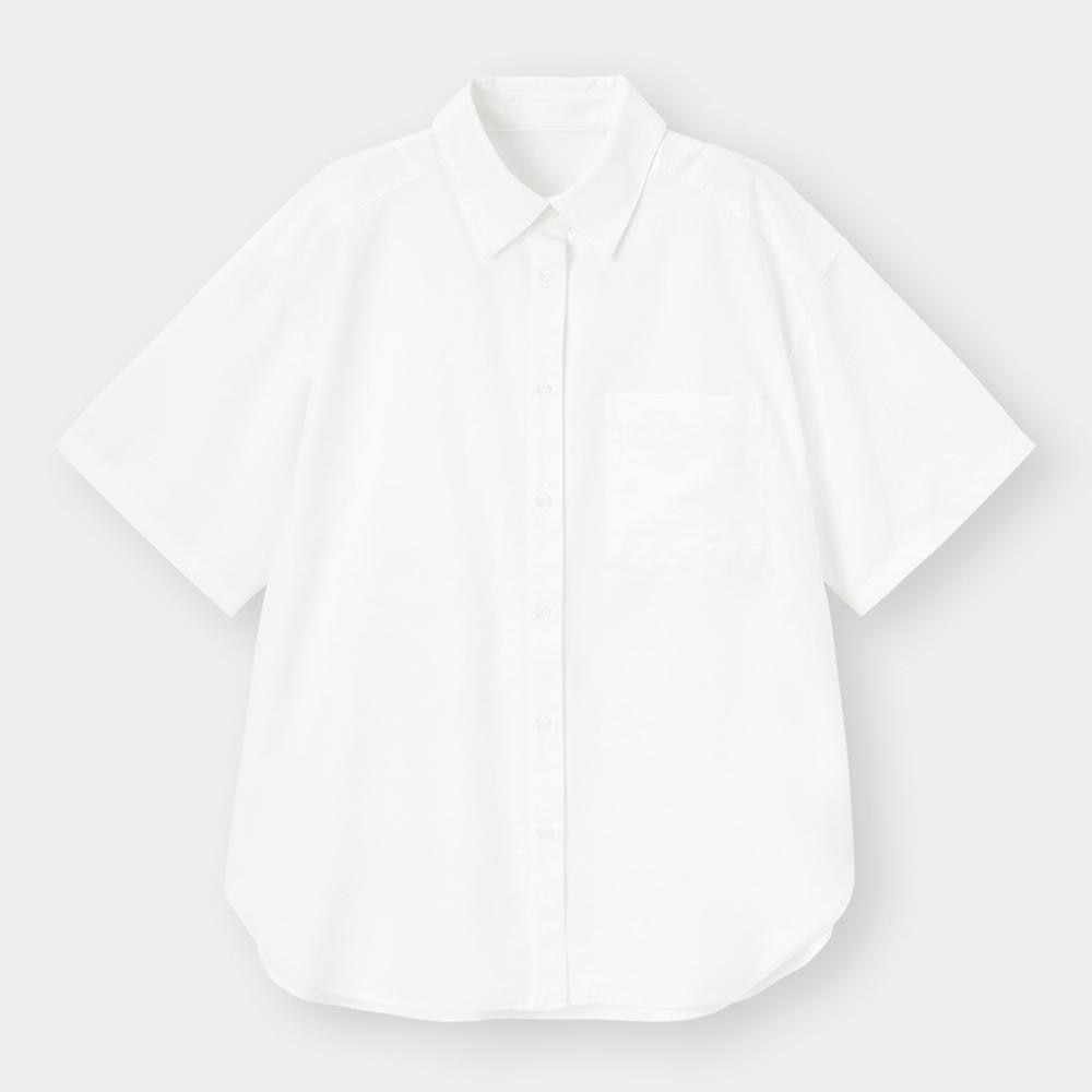 GU公式 | オーバーサイズシャツ(5分袖)