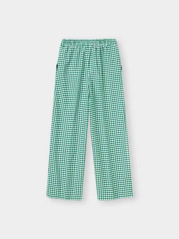 チェックイージーセミワイドパンツ