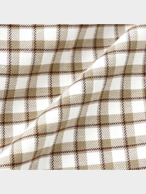 チェックイージーセミワイドパンツ