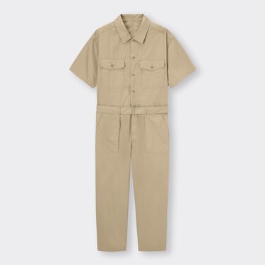 Gu公式 ジャンプスーツ 半袖 Nt Ec ファッション通販サイト