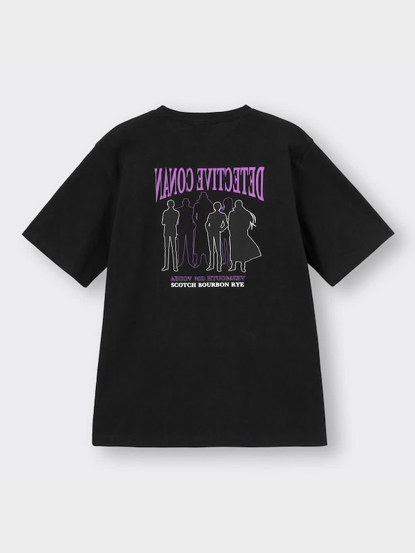 オーバーサイズグラフィックT(5分袖) Detective Conan 1(名探偵コナン)(黒ずくめの組織）