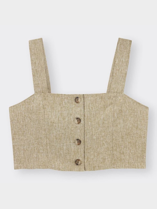 フロントボタンビスチェNTQ+E