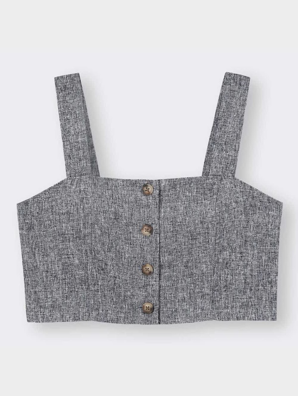 フロントボタンビスチェNTQ+E