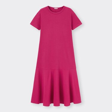 Gu公式 フレアヘムワンピース 半袖 Q ファッション通販サイト