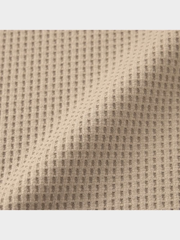 ワッフルボリュームスリーブT(5分袖)Q