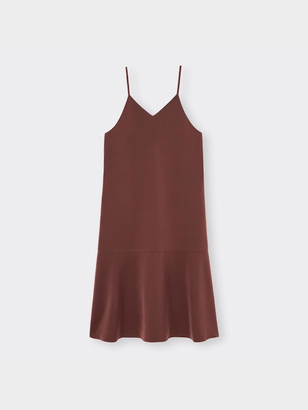 サテンマーメイドキャミソールワンピースQ