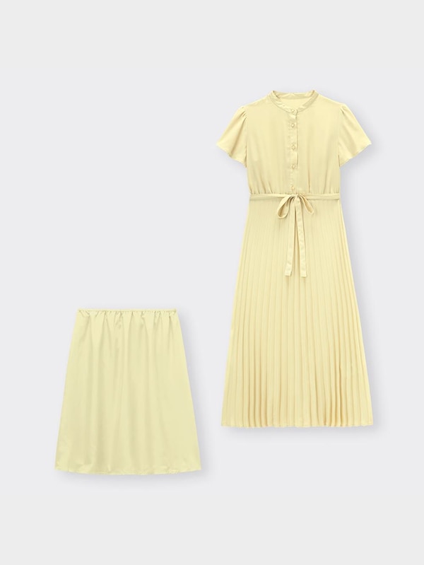 プリーツワンピース(半袖)Z+E