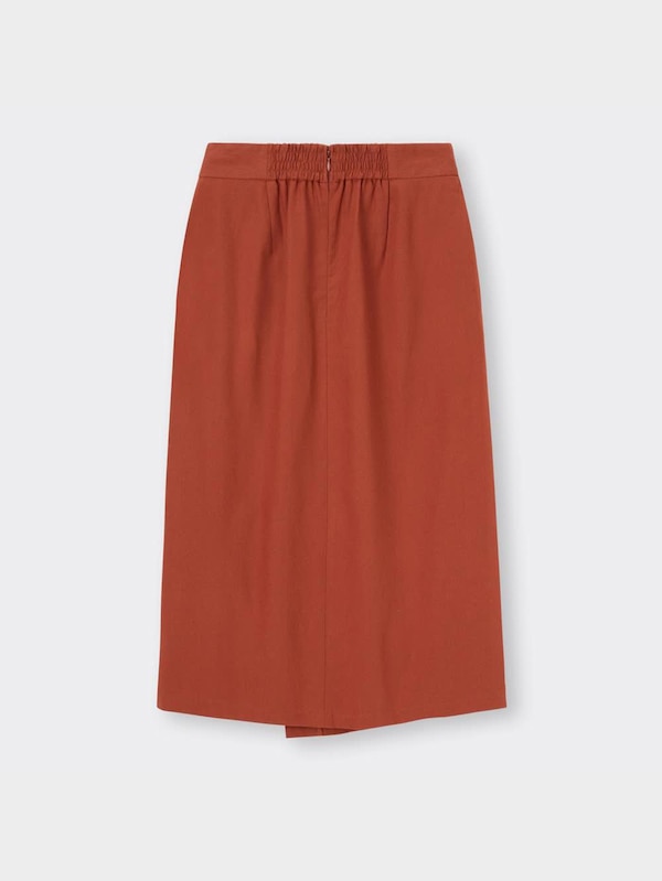 ボタンラップナローミディスカートNTQ+E