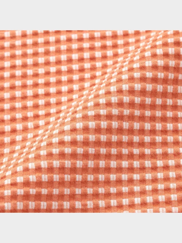 タックスリーブT(半袖)(ギンガム)Q