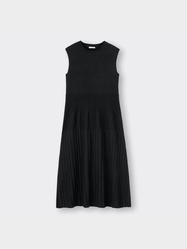 リブニットワンピース(ノースリーブ)Q