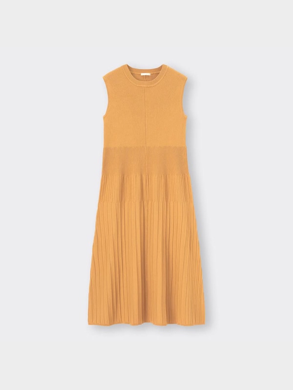 リブニットワンピース(ノースリーブ)Q