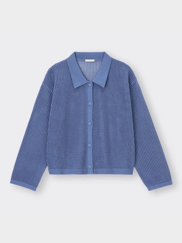 メッシュカーディガン(長袖)NTQ+E