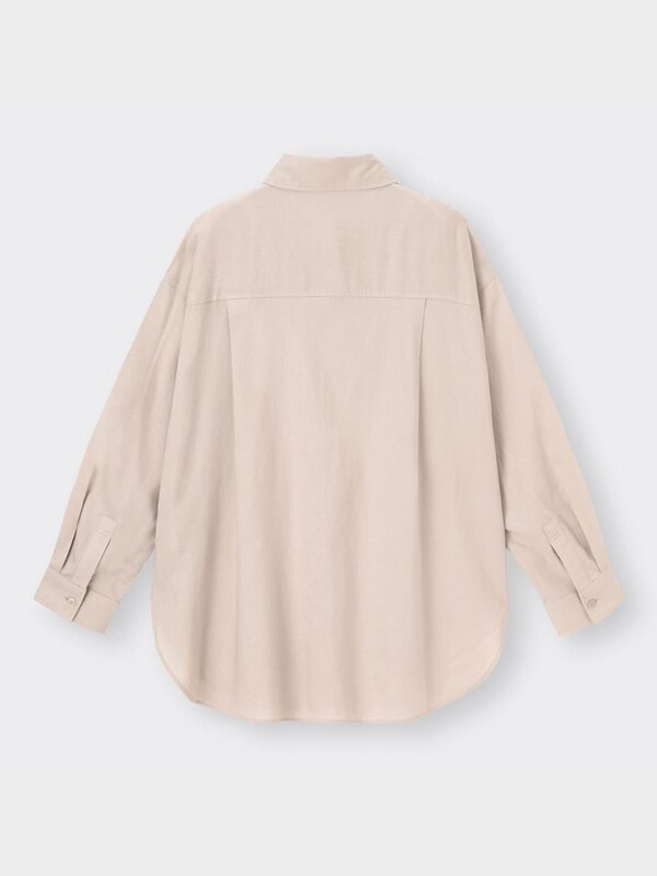 リネンブレンドオーバーサイズシャツ(長袖)RS+E