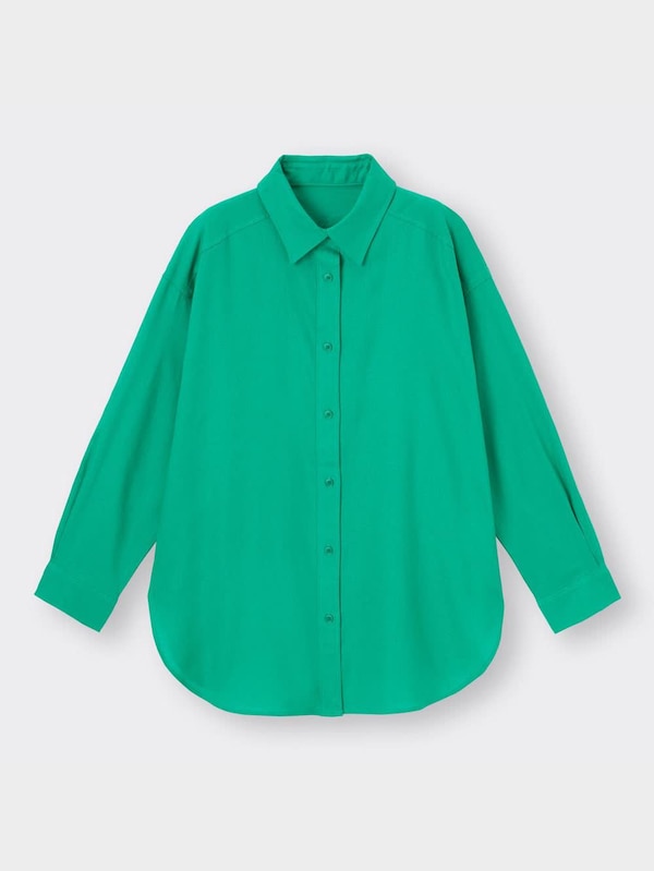 リネンブレンドオーバーサイズシャツ(長袖)RS+E