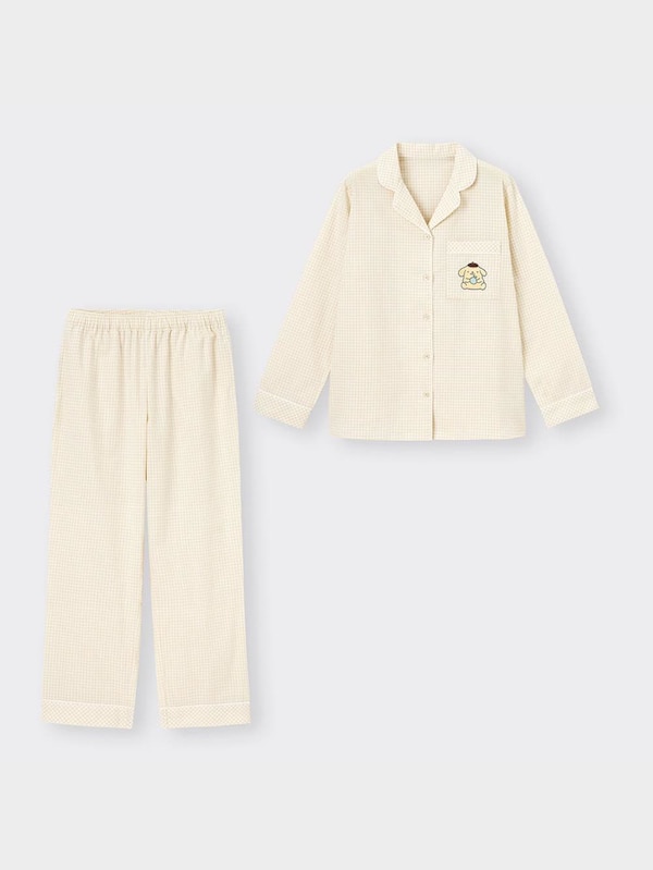 コットンパジャマ(長袖&ロングパンツ) SANRIO CHARACTERS +E