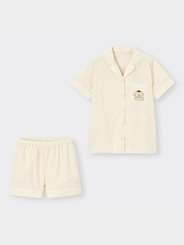 コットンパジャマOSA半袖ショートパンツ+EC SANRIO CHARACTERS