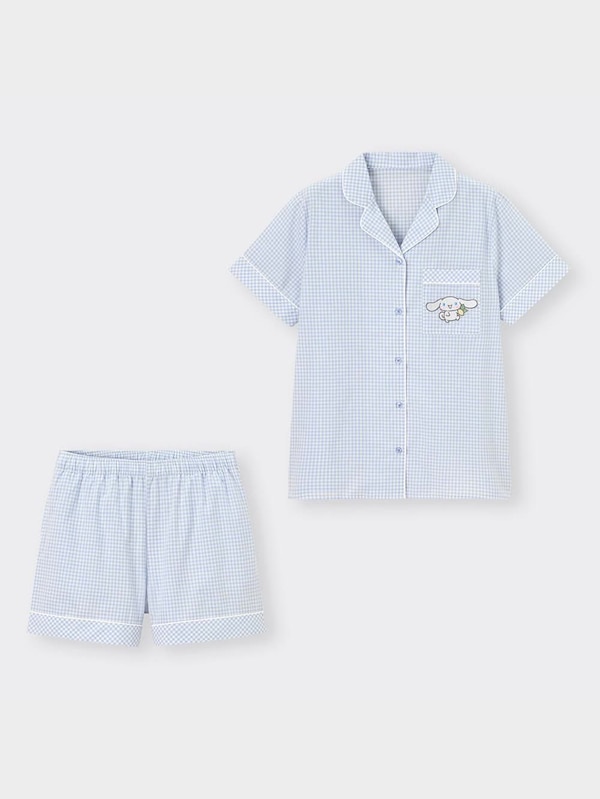 コットンパジャマOSA半袖ショートパンツ+EC SANRIO CHARACTERS