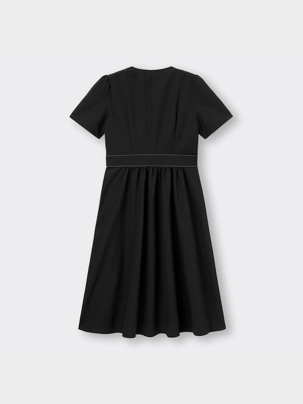 フロントボタンVネックワンピース(半袖)YG+X