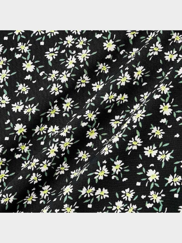 フラワープリントスリットワンピース(半袖)YG+X