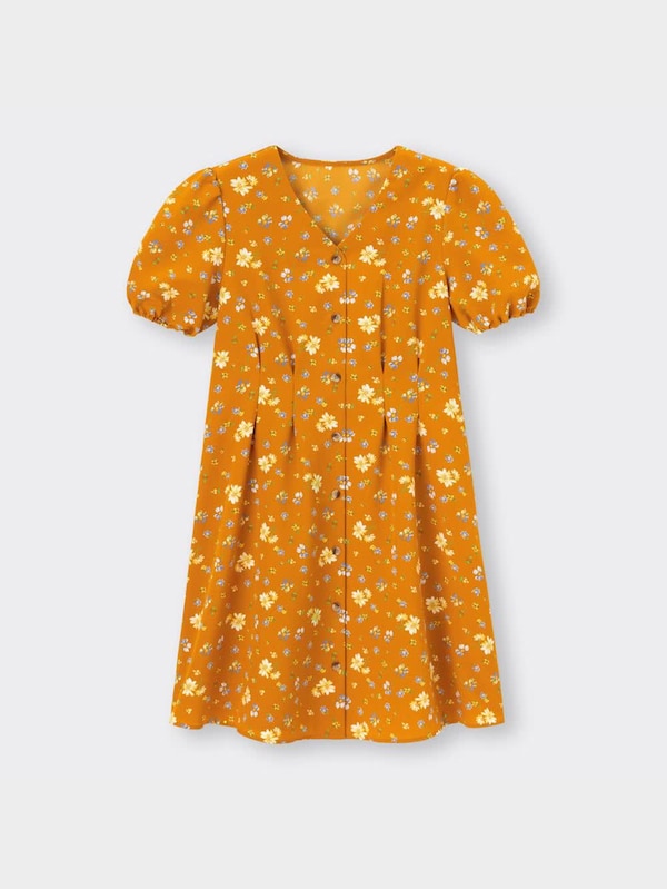 フラワープリントミニワンピース(半袖)YG+X