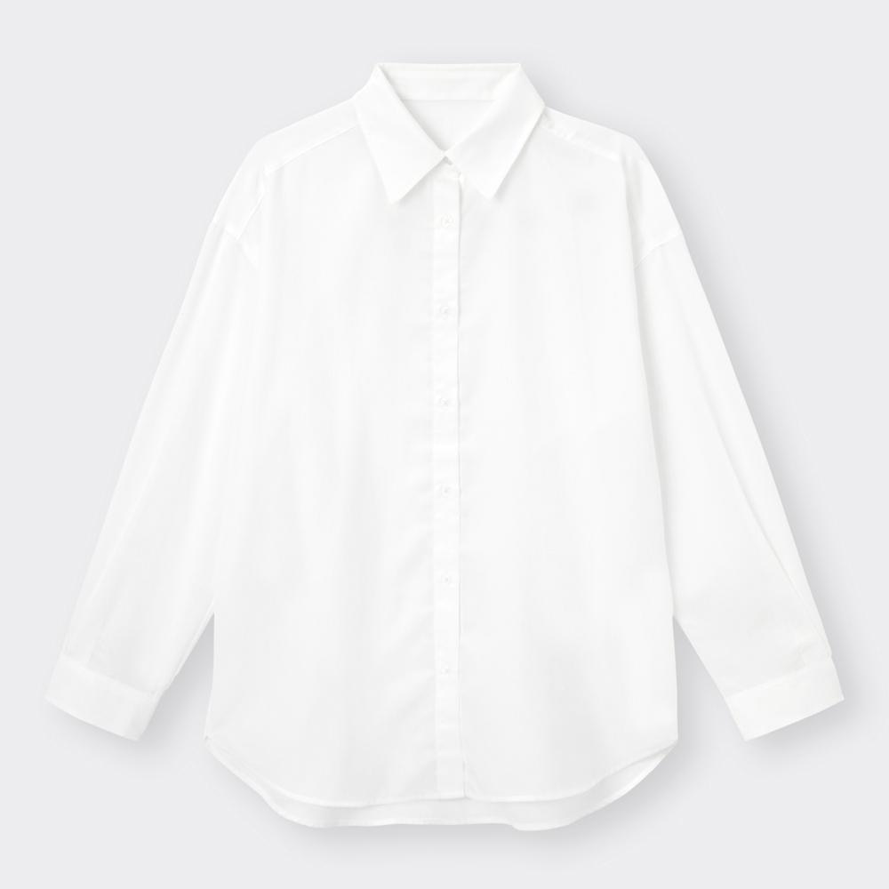 （GU）ライトオーバーサイズシャツ(長袖)YG+E