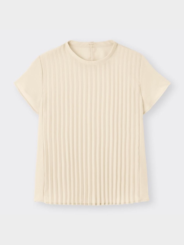 フロントプリーツブラウス(半袖)Z+X