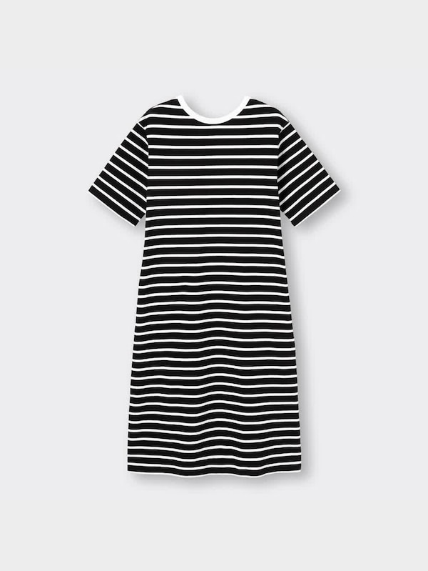 Tワンピース(5分袖)(ボーダー)RS+X