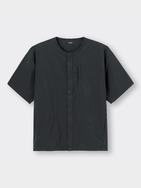 UVカットナイロンリラックスフィットシャツ(5分袖)GA+X(セットアップ可能)