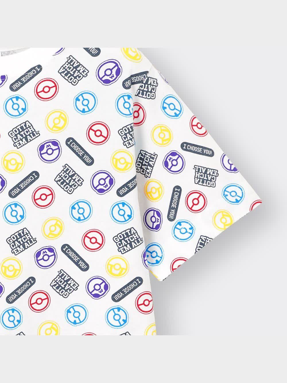 GU公式 | KIDS(男女兼用)グラフィックT(半袖) Pokemon 4(モンスターボール)