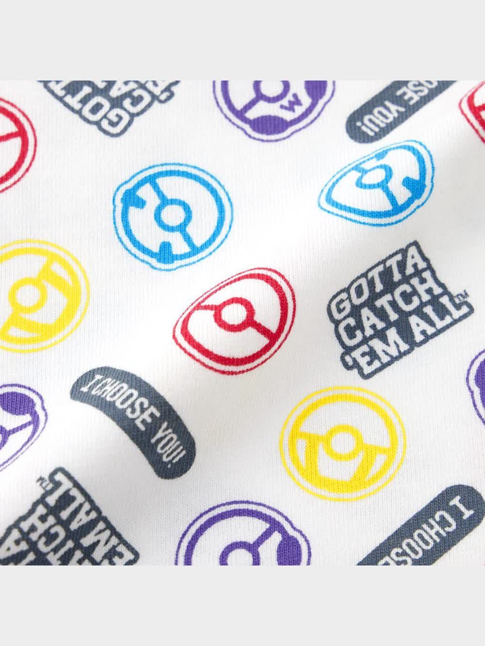 GU公式 | KIDS(男女兼用)グラフィックT(半袖) Pokemon 4(モンスターボール)