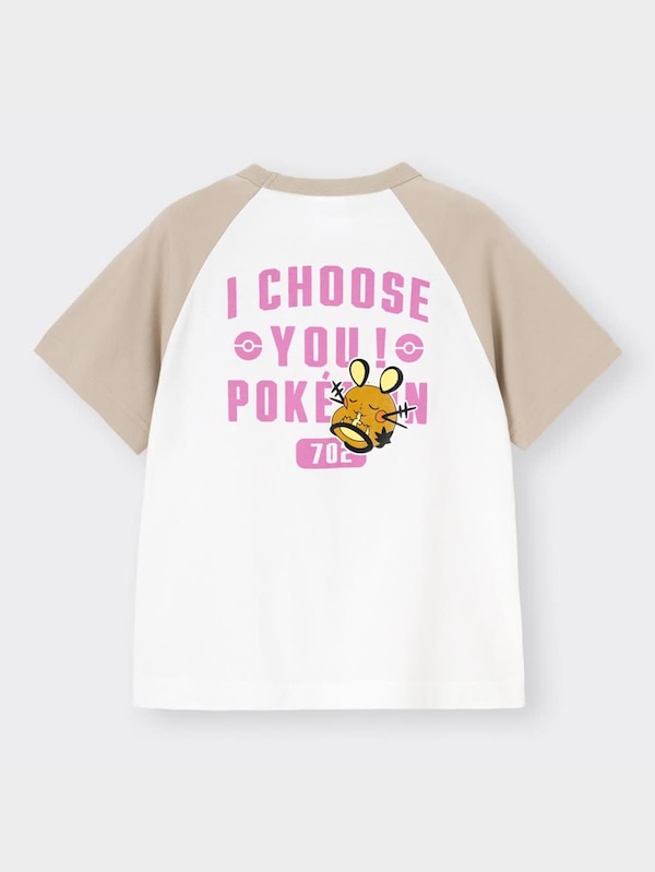 KIDS(男女兼用)グラフィックT(半袖) Pokemon 6(デデンネ)
