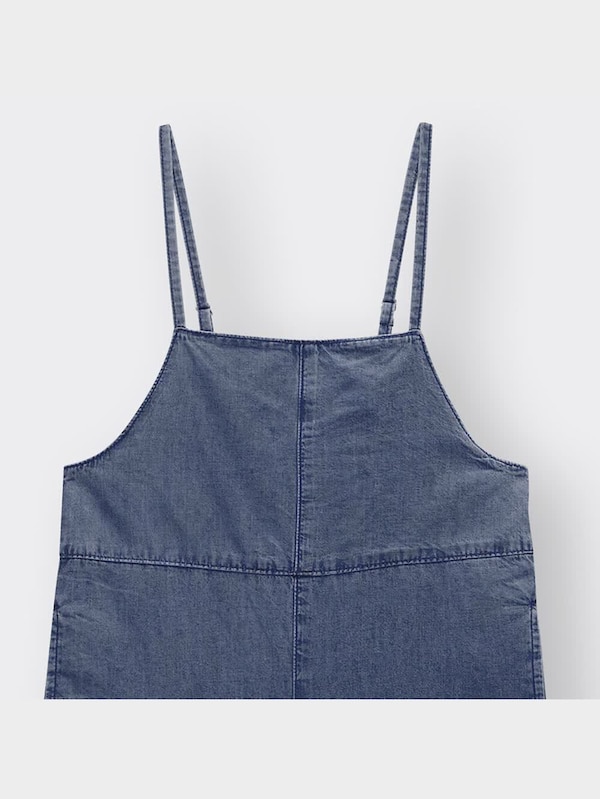 GIRLSライトデニムサロペットパンツ+E