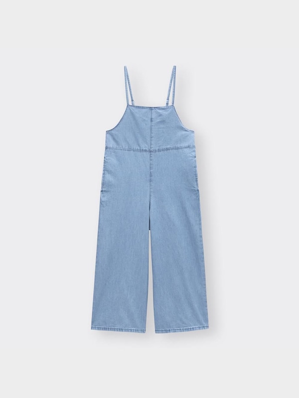 GIRLSライトデニムサロペットパンツ+E