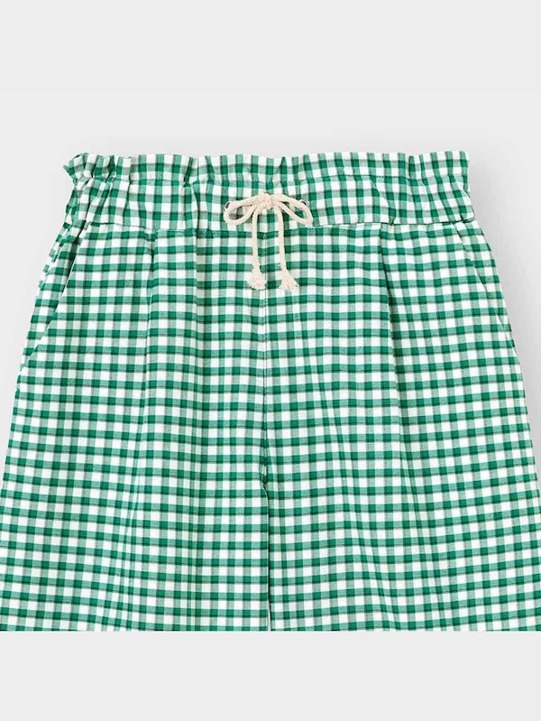 GIRLSギンガムチェックワイドパンツ+X(セットアップ可能)
