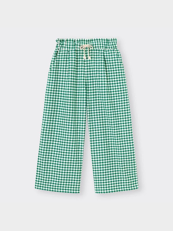 GIRLSギンガムチェックワイドパンツ+X(セットアップ可能)
