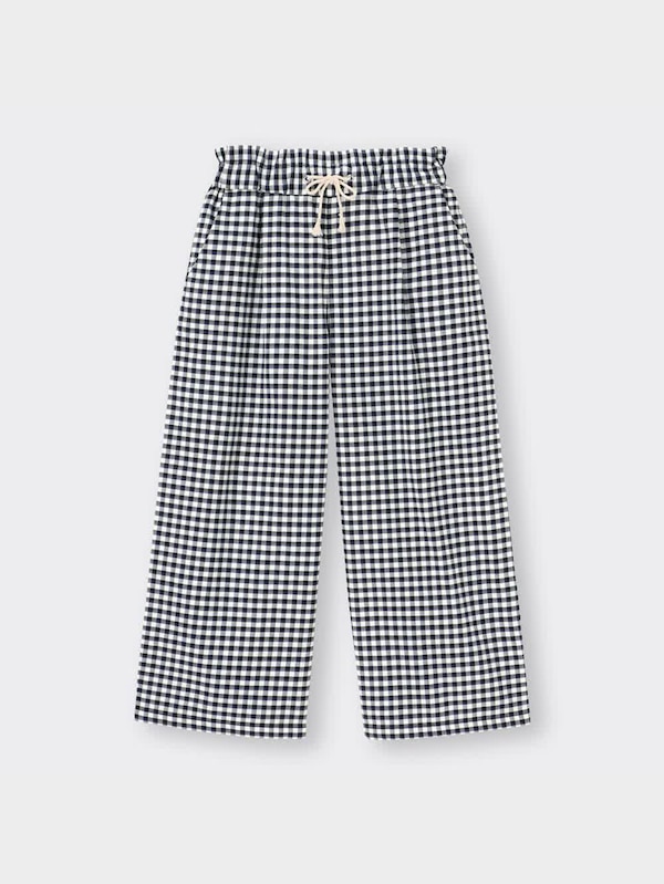 GIRLSギンガムチェックワイドパンツ+X(セットアップ可能)