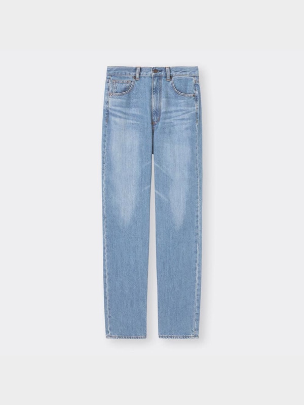 ハイウエストストレートジーンズ+EC(丈長め82cm)