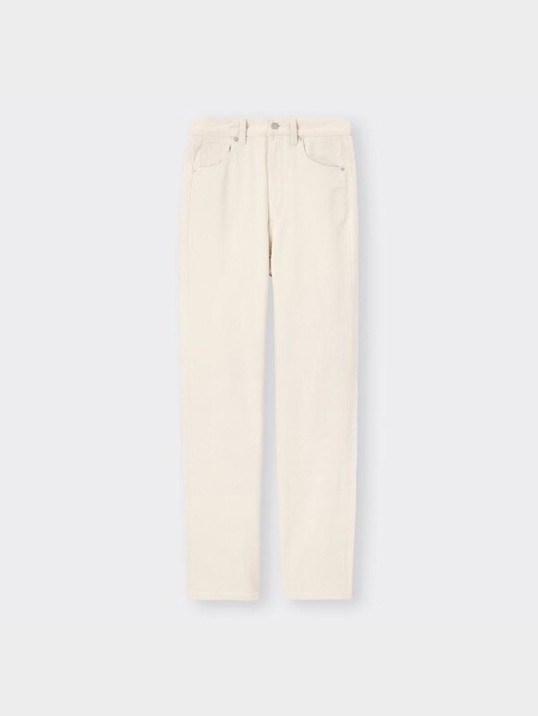 ハ��イウエストストレートジーンズ+EC(丈長め82cm)