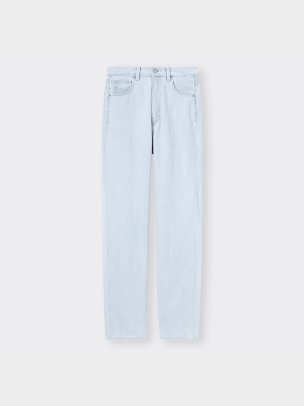 ハイウエストストレートジーンズ+EC(丈長め82cm)