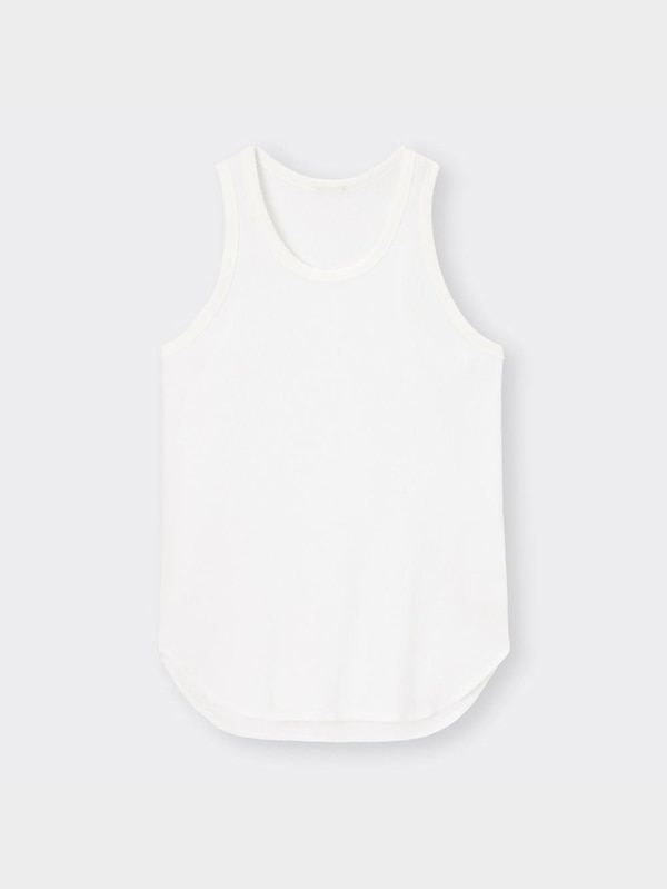 ワッフルロングタンクトップ