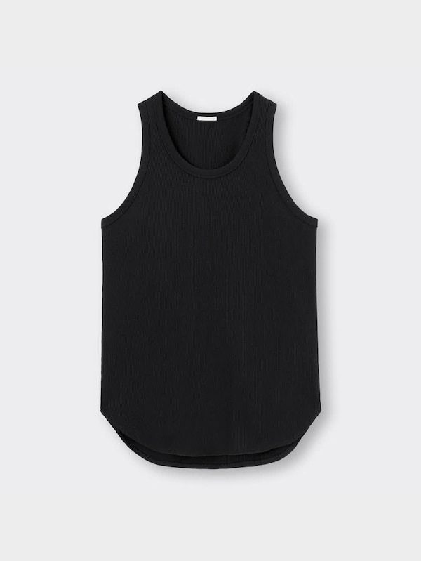 ワッフルロングタンクトップ