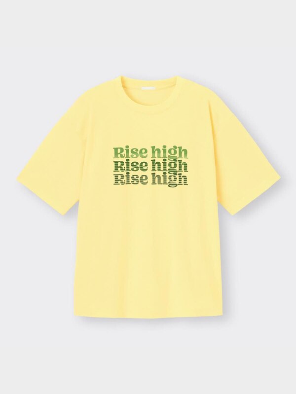 ドライグラフィックビッグT(5分袖)(レトロロ��ゴ)