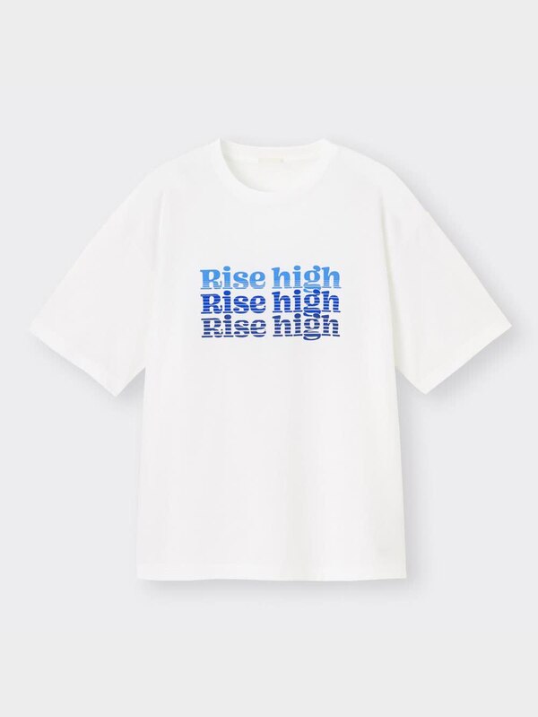 ドライグラフィックビッグT(5分袖)(レトロロゴ)