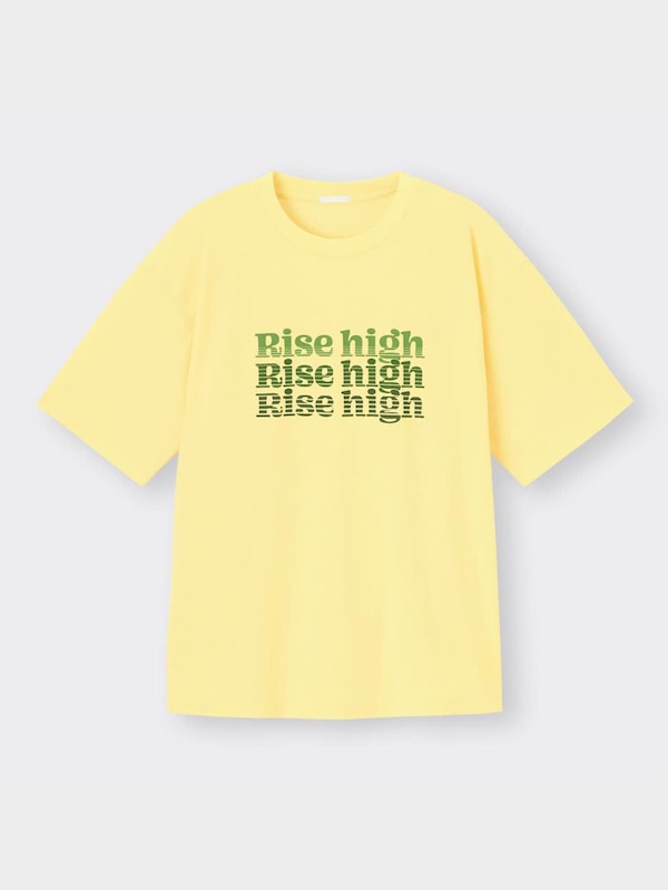 ドライグラフィックビッグT(5分袖)(レトロロゴ)