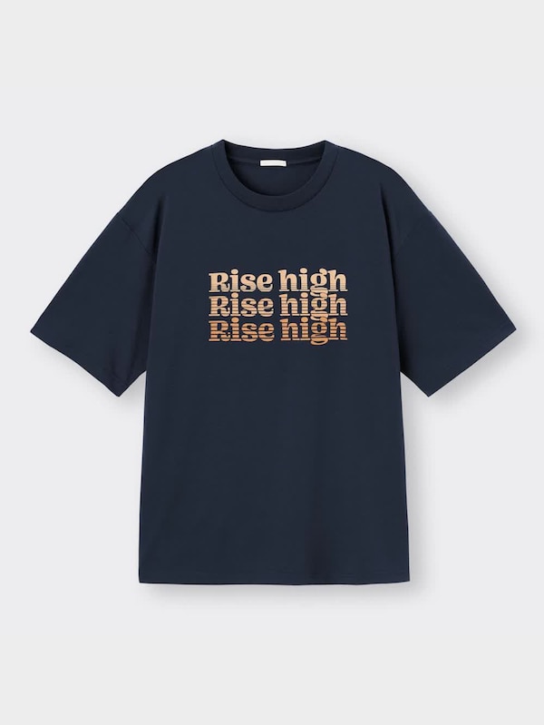 ドライグラフィックビッグT(5分袖)(レトロロゴ)