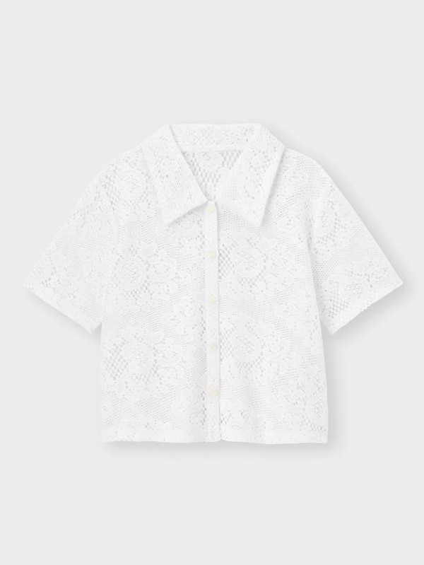 レースコンパクトシャツ(半袖)