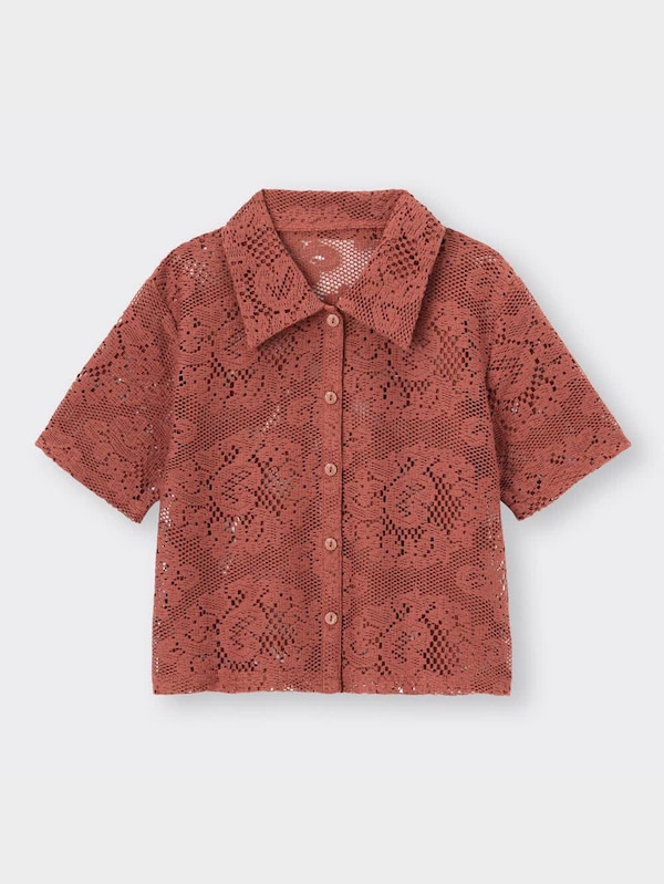 レースコンパクトシャツ(半袖)