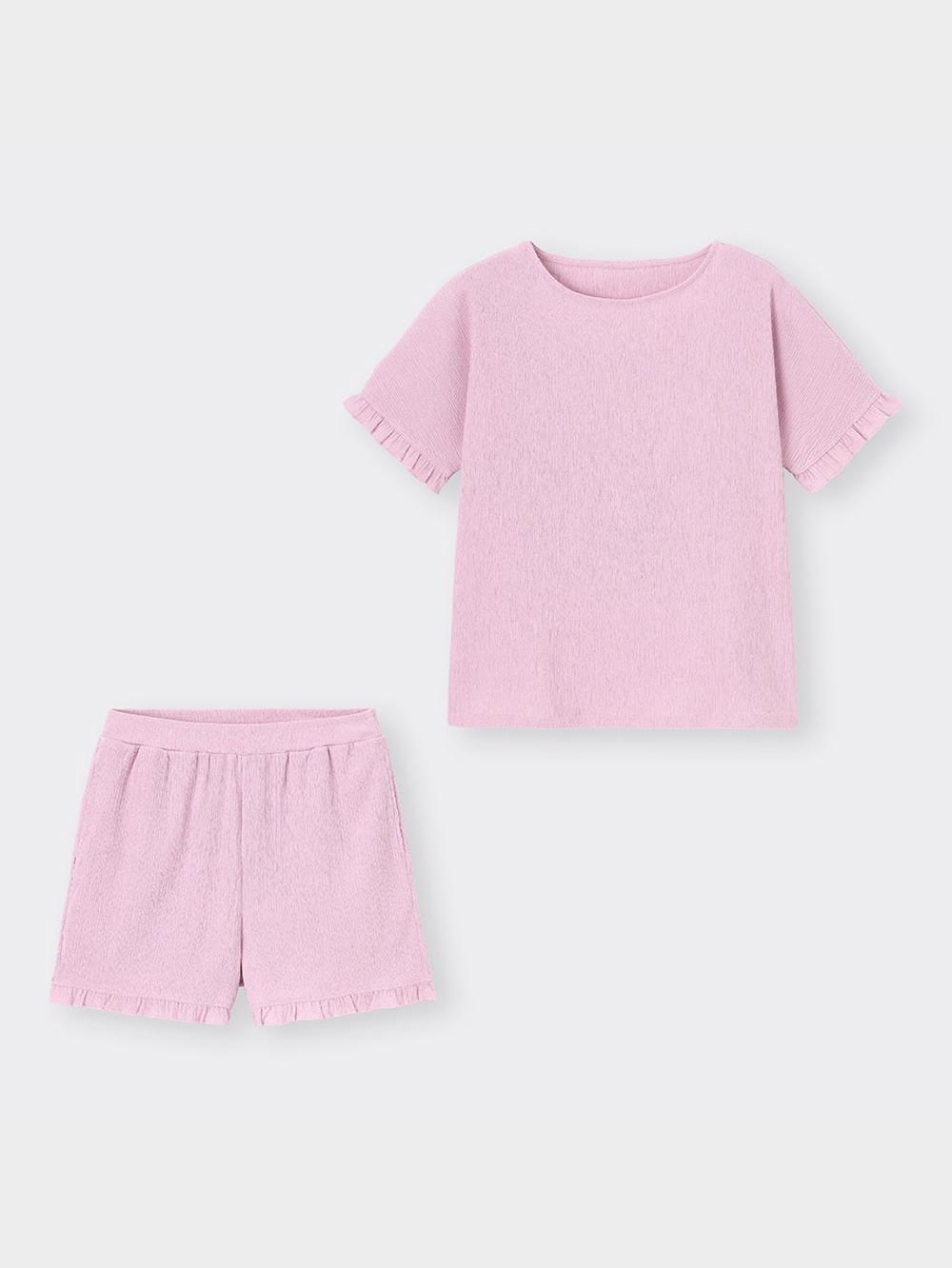 GU ラウンジセット 半袖 ショートパンツ フリル リボン エスター